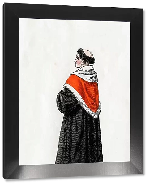 Stephen Gardiner, costume design for Shakespeares play, Henry VIII, 19th century