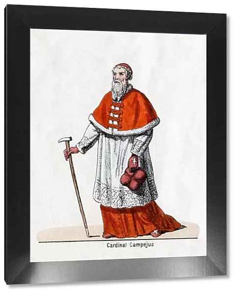 Cardinal Campeius, costume design for Shakespeares play, Henry VIII, 19th century