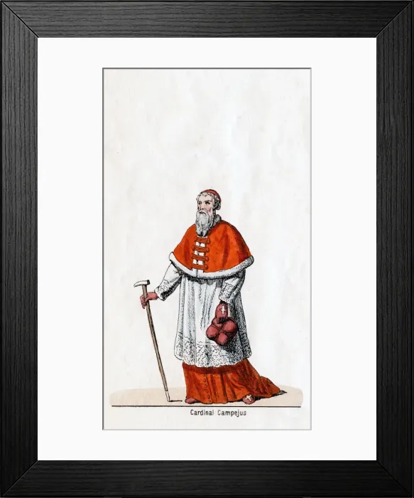 Framed Print : Cardinal Campeius, costume design for Shakespeares play, Henry VIII, 19th century Framed Print : Cardinal Campeius, costume design for Shakespeares play, Henry VIII, 19th century