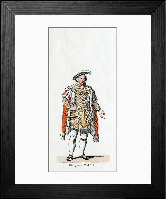 Framed Print : King Henry VIII of England, costume design for Shakespeares play, Henry VIII, 19th century Framed Print : King Henry VIII of England, costume design for Shakespeares play, Henry VIII, 19th century