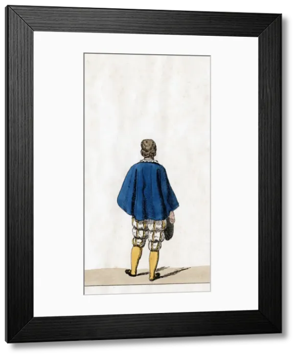 Framed Print : Theatre costume design for Shakespeares play, Henry VIII, 19th century