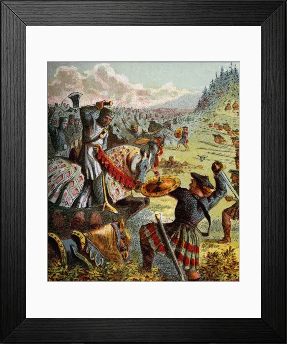 Framed Print : Edward I Attacks Scotland, (c1850) Framed Print : Edward I Attacks Scotland, (c1850)