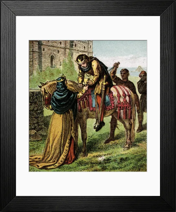 Framed Print : The Wicked Queen Elfrida, (c1850) Framed Print : The Wicked Queen Elfrida, (c1850)