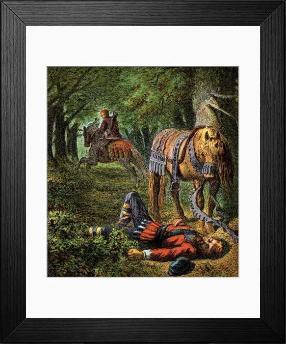 Framed Print : Death Of William The Second, 1100, (c1850) Framed Print : Death Of William The Second, 1100, (c1850)
