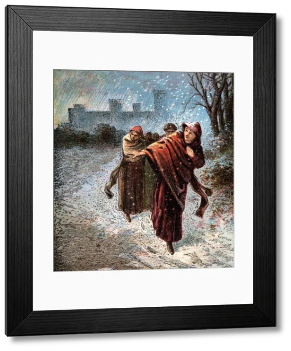 Framed Print : Flight Of The Empress Maude, 12th century, (c1850) Framed Print : Flight Of The Empress Maude, 12th century, (c1850)