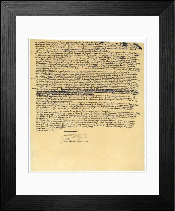Framed Print : Reflections by Frederick II of Prussia, July, 1757. Artist: King Frederick II Framed Print : Reflections by Frederick II of Prussia, July, 1757. Artist: King Frederick II
