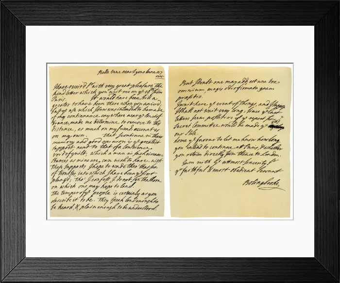 Framed Print : Letter from Henry St John to George Clarke, 27th June 1715. Artist: Henry St John, 1st Viscount Bolingbroke Framed Print : Letter from Henry St John to George Clarke, 27th June 1715. Artist: Henry St John, 1st Viscount Bolingbroke