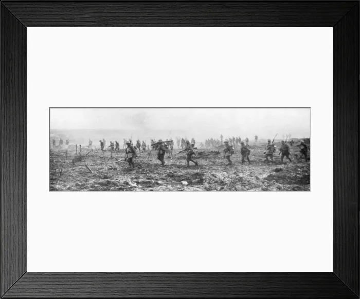 Framed Print : Canadian troops in no mans land, Vimy, France, First World War, 9 April 1917 Framed Print : Canadian troops in no mans land, Vimy, France, First World War, 9 April 1917