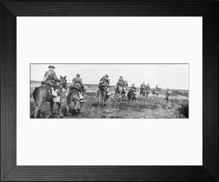 Framed Print : Canadian cavalry, Vimy, France, First World War, April 1917 Framed Print : Canadian cavalry, Vimy, France, First World War, April 1917