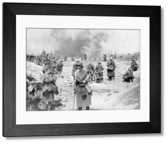 Framed Print : A battalion approaching the front, Mont Pertois, France, First World War, 20 April 1917 Framed Print : A battalion approaching the front, Mont Pertois, France, First World War, 20 April 1917