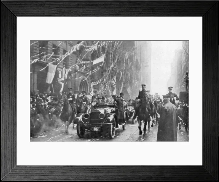 Framed Print : Marshal Joffre and Viviani arrive in New York, First World War, 9 May 1917 Framed Print : Marshal Joffre and Viviani arrive in New York, First World War, 9 May 1917