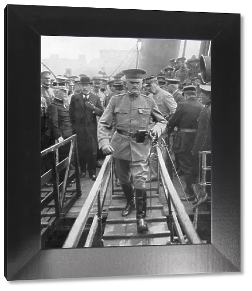 General John Joseph Black Jack Pershing arriving in Boulogne, June 1917, (1926)