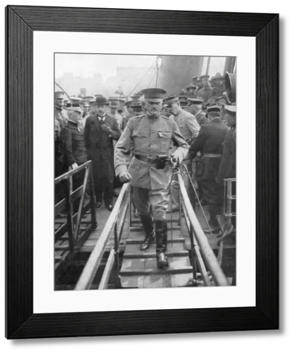Framed Print : General John Joseph Black Jack Pershing arriving in Boulogne, June 1917, (1926)