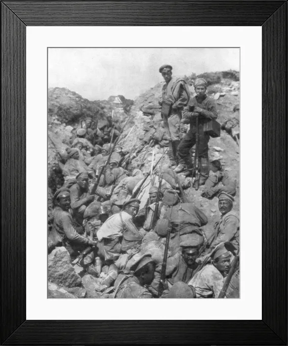 Framed Print : Russian troops waiting for the signal, Ternopil, Ukraine, First World War, 1 July 1917 Framed Print : Russian troops waiting for the signal, Ternopil, Ukraine, First World War, 1 July 1917