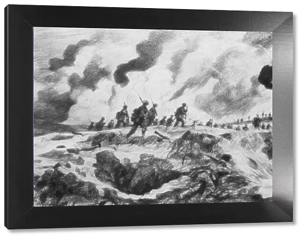 The Attack at the River Steenbeck, Belgium, First World War, 31 July 1917. Artist: A Forestier