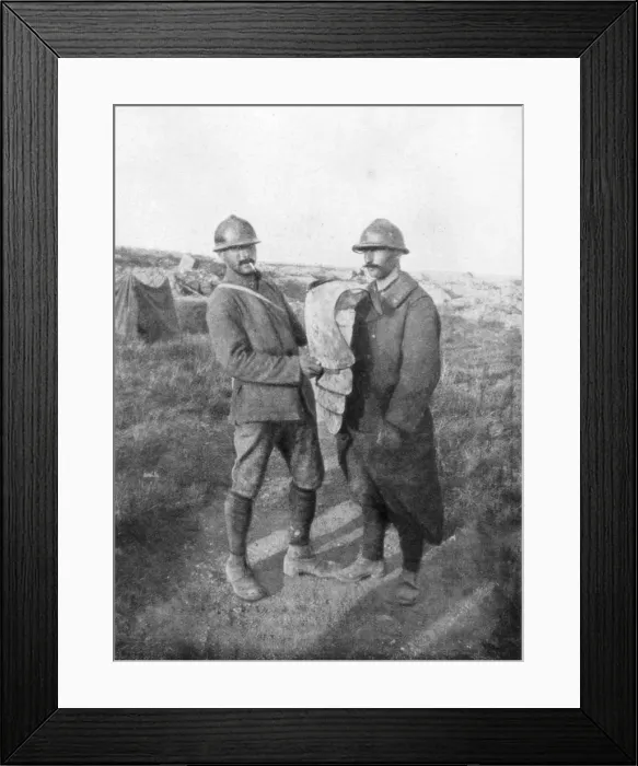 Framed Print : Body armour of the German Sturmtruppen (Storm Troops), Verdun, 1917, (1926)