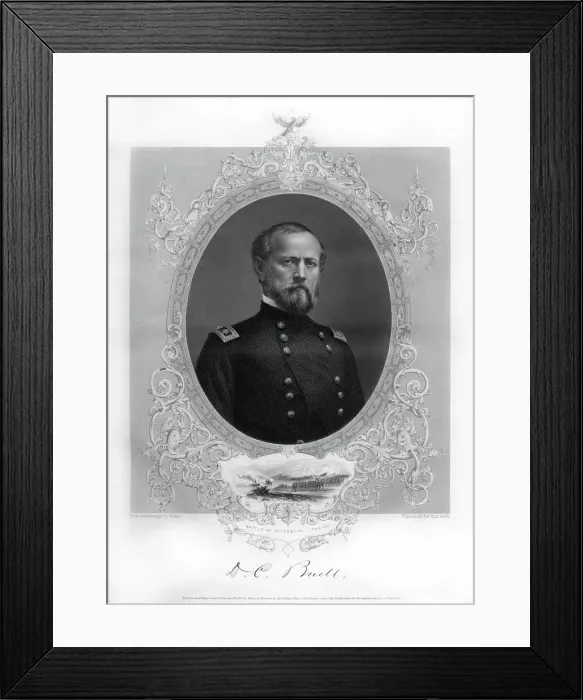 Framed Print : General Don Carlos Buell, US Army officer, 1862-1867. Artist: Brandy Framed Print : General Don Carlos Buell, US Army officer, 1862-1867. Artist: Brandy