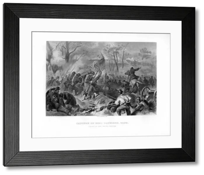 Framed Print : Charge of General Smiths Division, Capture of Fort Donelson, Tennessee, 1862-1867. Artist: Felix Octavius Carr Darley Framed Print : Charge of General Smiths Division, Capture of Fort Donelson, Tennessee, 1862-1867. Artist: Felix Octavius Carr Darley