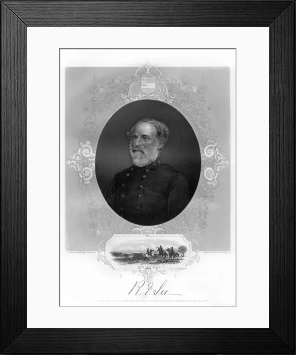 Framed Print : General Robert E Lee, Confederate general, 1862-1867 Framed Print : General Robert E Lee, Confederate general, 1862-1867