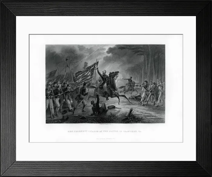 Framed Print : General Kearnys Charge, The Battle of Chantilly, Virginia, 1st September 1862, (1862-1867) Framed Print : General Kearnys Charge, The Battle of Chantilly, Virginia, 1st September 1862, (1862-1867)