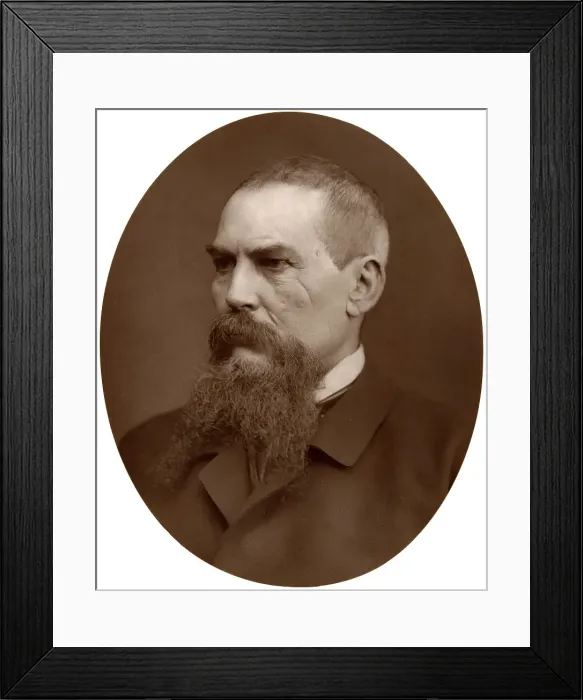 Framed Print : Captain Richard Burton, British explorer, writer, soldier and diplomat, 1876. Artist: Lock & Whitfield Framed Print : Captain Richard Burton, British explorer, writer, soldier and diplomat, 1876. Artist: Lock & Whitfield