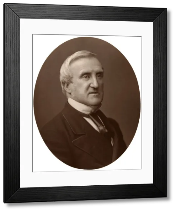 Framed Print : Vice-Chancellor Sir C Hall, Judge of the High Court of Justice, 1876. Artist: Lock & Whitfield