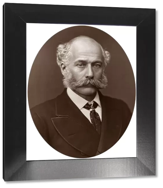 Sir Joseph Bazalgette, CB, British civil engineer, 1877. Artist: Lock & Whitfield