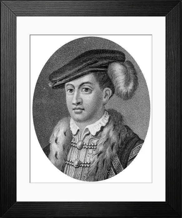 Framed Print : Edward VI, King of England, (1804). Artist: J Chapman Framed Print : Edward VI, King of England, (1804). Artist: J Chapman