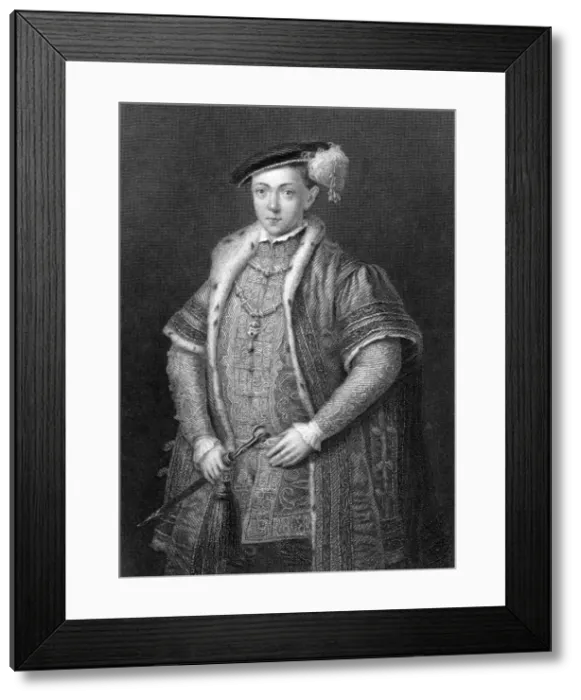 Framed Print : Edward VI, King of England, (19th century) Framed Print : Edward VI, King of England, (19th century)