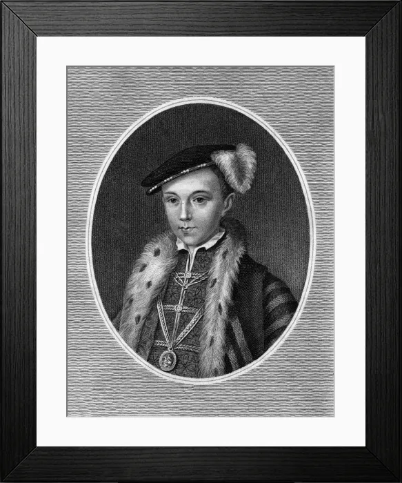Framed Print : Edward VI, King of England, (19th century) Framed Print : Edward VI, King of England, (19th century)
