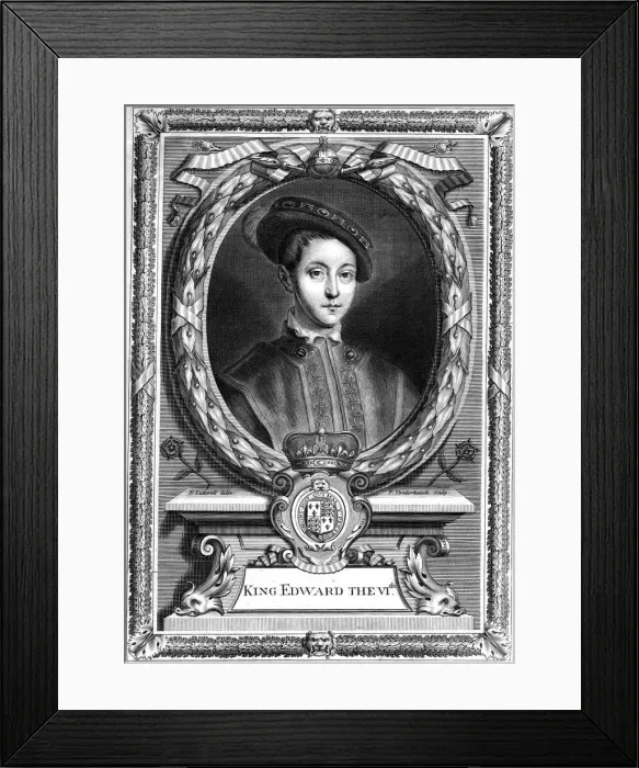Framed Print : Edward VI, King of England. Artist: Edward Lutterell Framed Print : Edward VI, King of England. Artist: Edward Lutterell