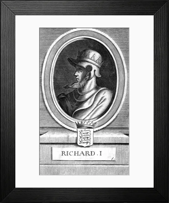 Framed Print : Richard I King of England, (19th century) Framed Print : Richard I King of England, (19th century)