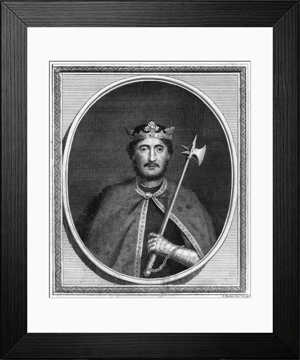 Framed Print : Richard I King of England, (1788). Artist: I Taylor Framed Print : Richard I King of England, (1788). Artist: I Taylor