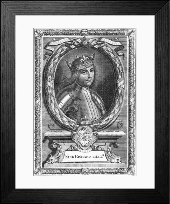 Framed Print : Richard I King of England. Artist: Edward Lutterell Framed Print : Richard I King of England. Artist: Edward Lutterell