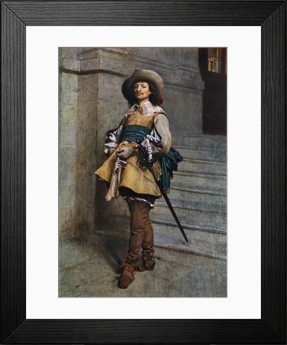 Framed Print : A Cavalier: time of Louis XIII, 1861, (1912). Artist: Jean Louis Ernest Meissonier Framed Print : A Cavalier: time of Louis XIII, 1861, (1912). Artist: Jean Louis Ernest Meissonier