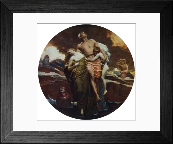 Framed Print : And the Sea Gave Up the Dead Which Were in It, exhibited 1892, (1912). Artist: Frederic Leighton Framed Print : And the Sea Gave Up the Dead Which Were in It, exhibited 1892, (1912). Artist: Frederic Leighton