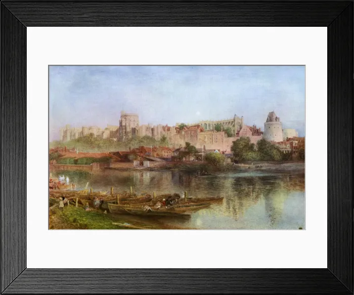 Framed Print : Windsor Castle, 1889, (1912). Artist: Alfred William Hunt Framed Print : Windsor Castle, 1889, (1912). Artist: Alfred William Hunt