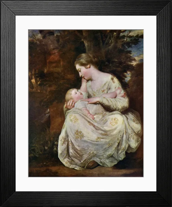 Framed Print : Mrs Richard Hoare and Child, 1763, (1912). Artist: Sir Joshua Reynolds Framed Print : Mrs Richard Hoare and Child, 1763, (1912). Artist: Sir Joshua Reynolds