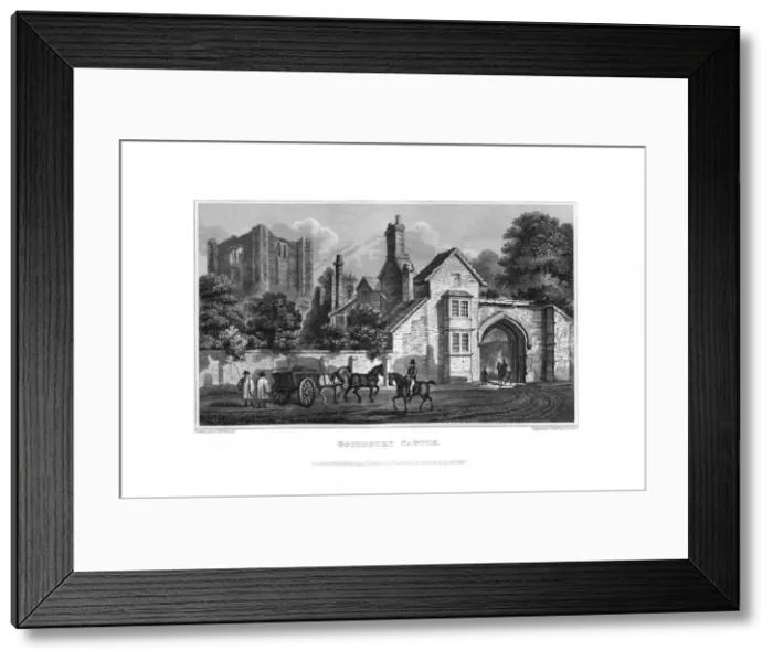 Framed Print : Guildford Castle, Guilford, Surrey, 1829. Artist: J Stowe Framed Print : Guildford Castle, Guilford, Surrey, 1829. Artist: J Stowe