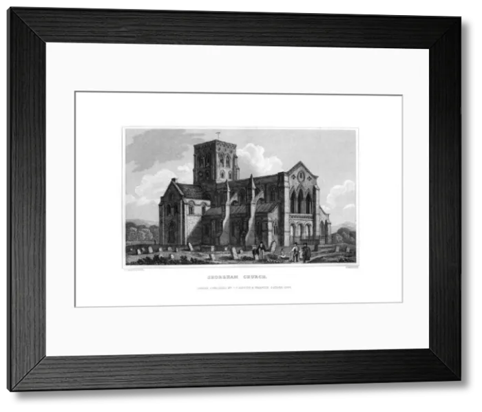 Framed Print : Shoreham Church, West Sussex, 1829. Artist: J Rogers Framed Print : Shoreham Church, West Sussex, 1829. Artist: J Rogers