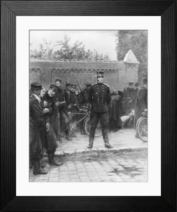 Framed Print : King Albert of the Belgians during the siege of Antwerp, Belgium, September-October 1914 (1926). Artist: J Simont Framed Print : King Albert of the Belgians during the siege of Antwerp, Belgium, September-October 1914 (1926). Artist: J Simont