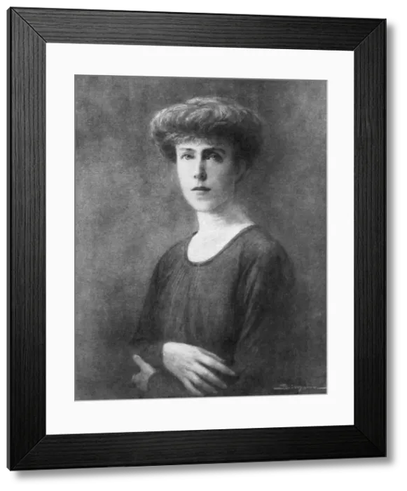 Framed Print : Elisabeth, Queen Consort of Albert I of Belgium (1926). Artist: J Simont Framed Print : Elisabeth, Queen Consort of Albert I of Belgium (1926). Artist: J Simont