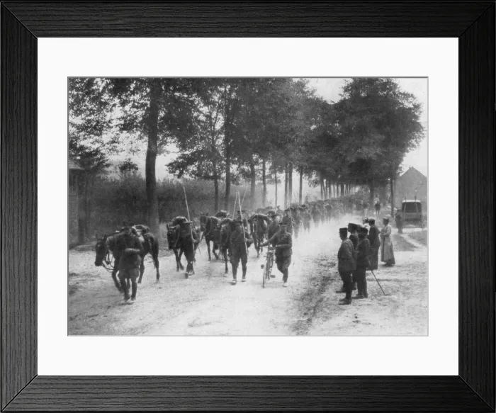 Framed Print : British cavalry lancers, France, 1914 Framed Print : British cavalry lancers, France, 1914