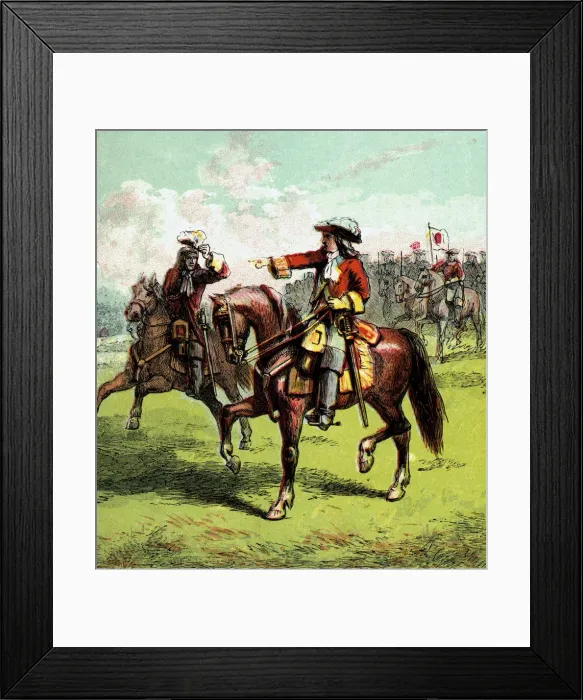 Framed Print : The Duke of Marlborough, early 18th century (c1850s) Framed Print : The Duke of Marlborough, early 18th century (c1850s)