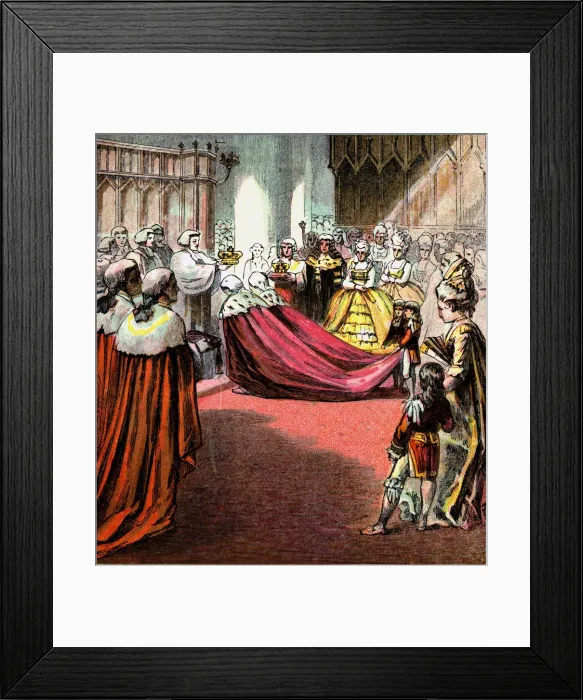Framed Print : Coronation of George III, 1761, (c1850s) Framed Print : Coronation of George III, 1761, (c1850s)