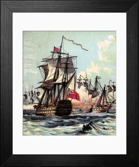 Framed Print : Lord Howes Victory, 1794 (c1850s)