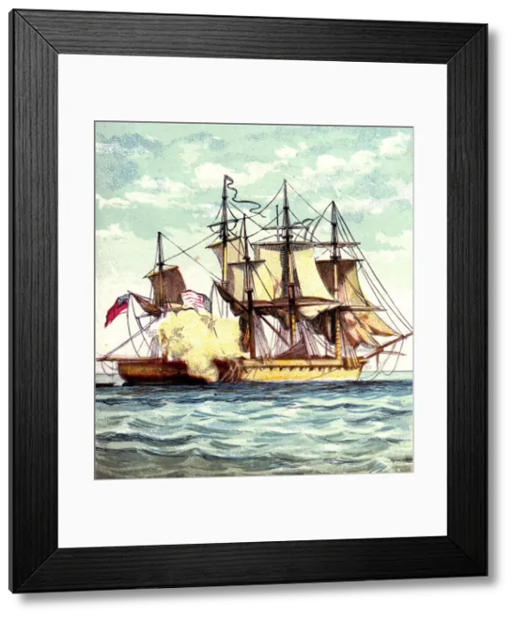 Framed Print : Chesapeake and Shannon, 1812 (c1850s) Framed Print : Chesapeake and Shannon, 1812 (c1850s)