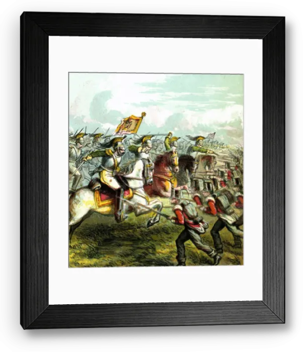 Framed Print : The Battle of Waterloo, 1815, (c1850s) Framed Print : The Battle of Waterloo, 1815, (c1850s)