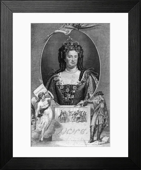 Framed Print : Anne, Queen of Great Britain, (1790). Artist: James Neagle Framed Print : Anne, Queen of Great Britain, (1790). Artist: James Neagle