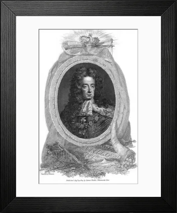 Framed Print : William III, King of England, Scotland and Ireland, (1805). Artist: Edwards Framed Print : William III, King of England, Scotland and Ireland, (1805). Artist: Edwards